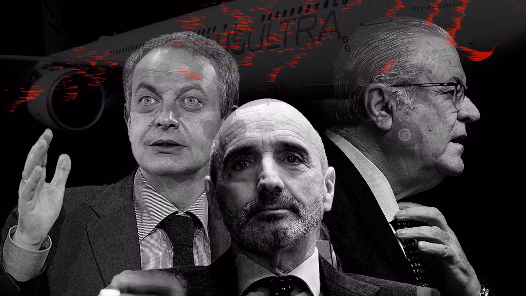 José Luis Rodríguez Zapatero, 'Julito' Martínez y Julio Martínez Sola, presidente de Plus Ultra.
