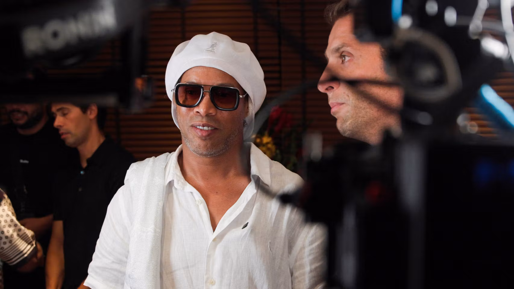 Ronaldinho, en un acto público.