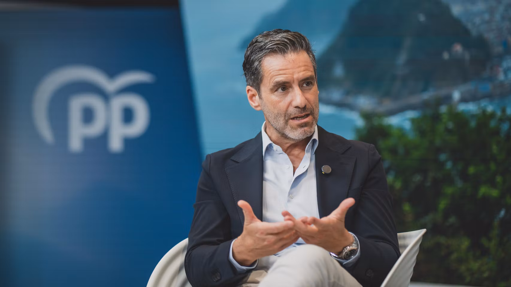 El portavoz nacional del PP, Borja Sémper, entrevistado por EL ESPAÑOL.