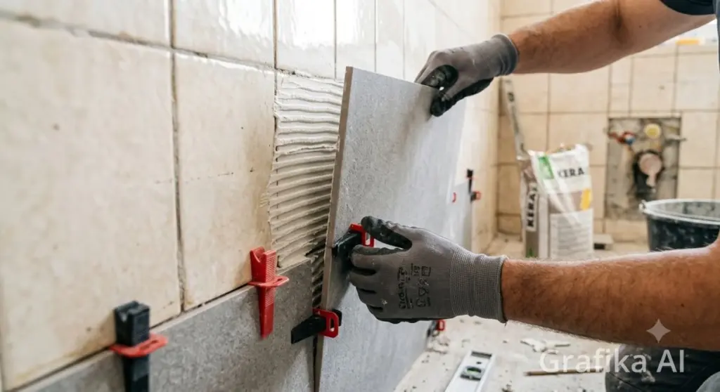 Colocación de azulejo sobre azulejo: el truco para ahorrar 5.000€ sin obra