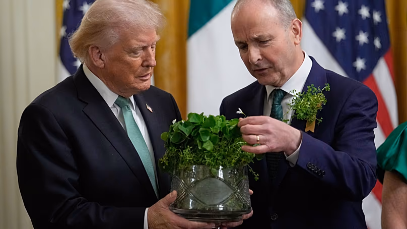 Donald Trump and Michael Martin.