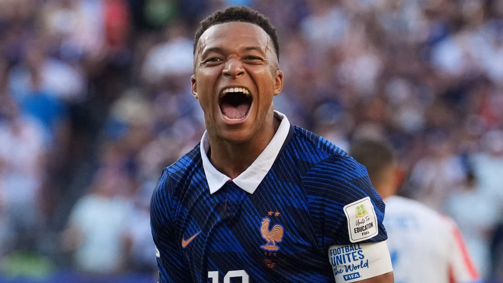 Kylian Mbappé de la Selección de Francia
