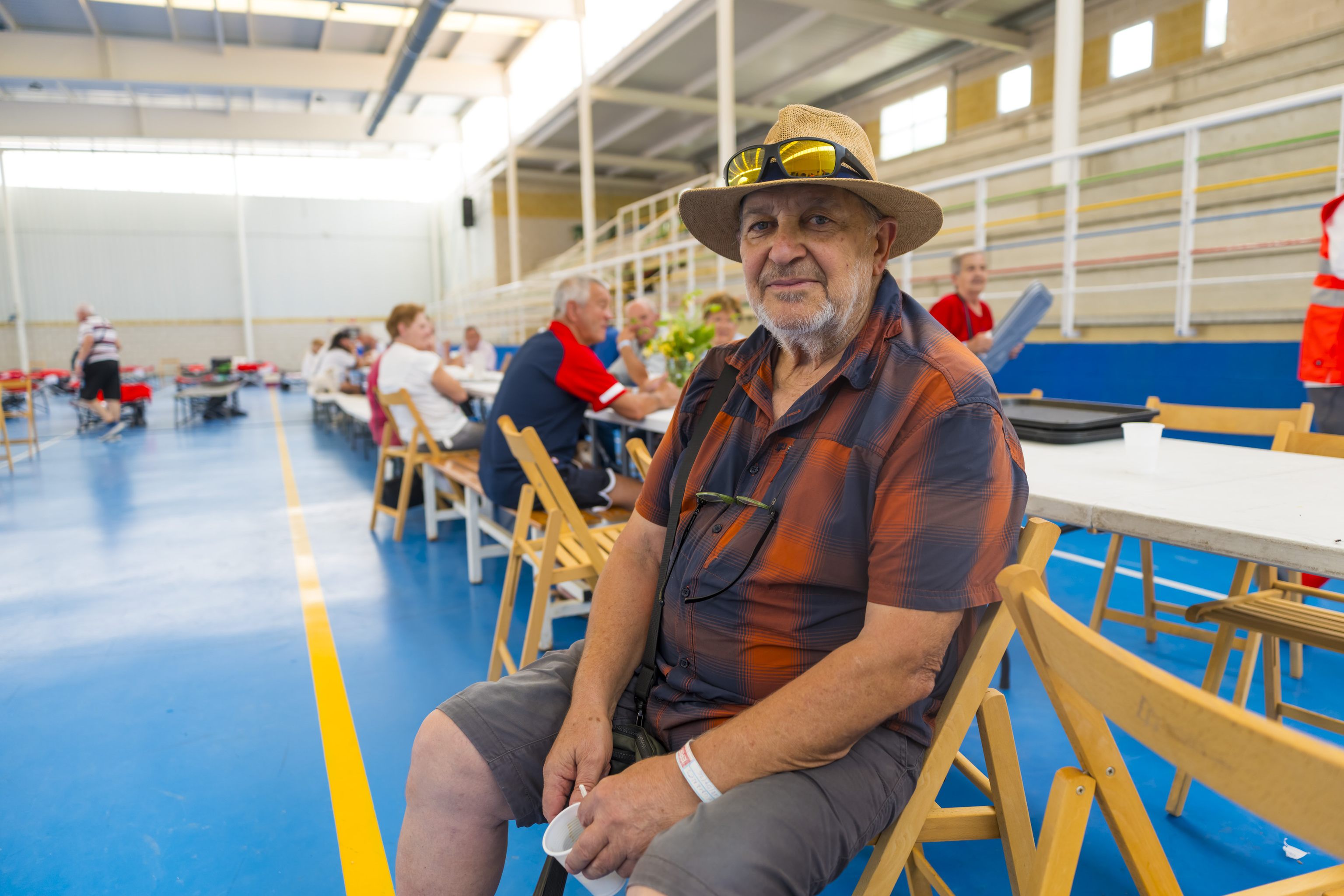 El alcalde de Villares de Jadraque, Fidel Paredes, ayer en Humanes.
