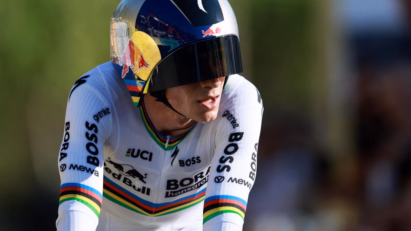 Remco Evenepoel, en la primera jornada del Tour de Francia 2026.