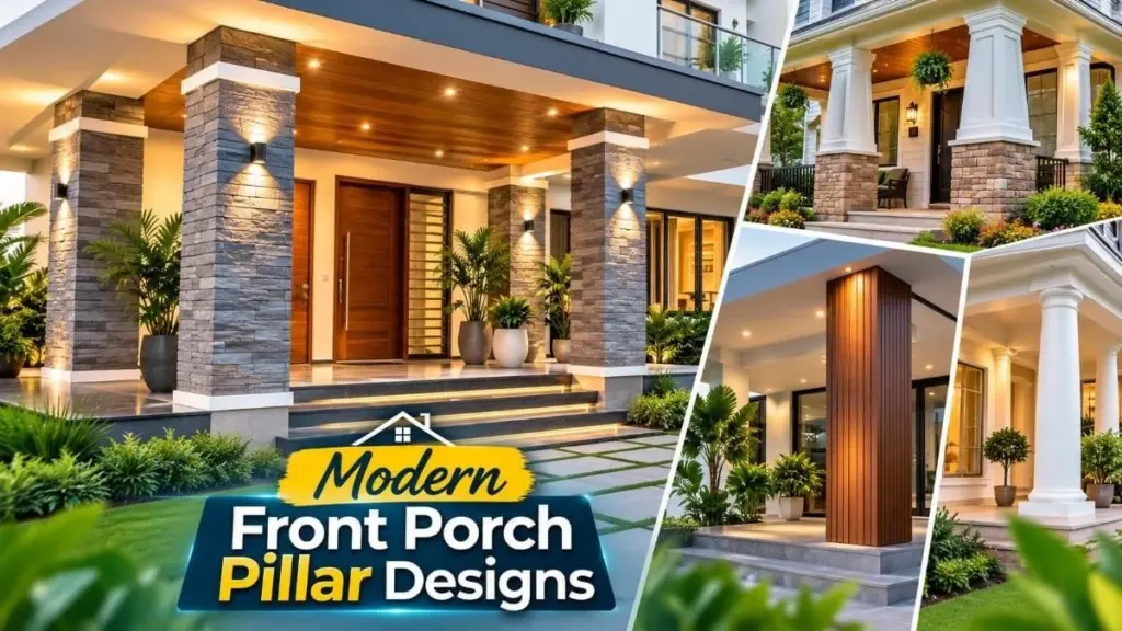 Diseño de pilares de porche delantero: el truco de arquitectura moderna para revalorizar tu casa un 5%
