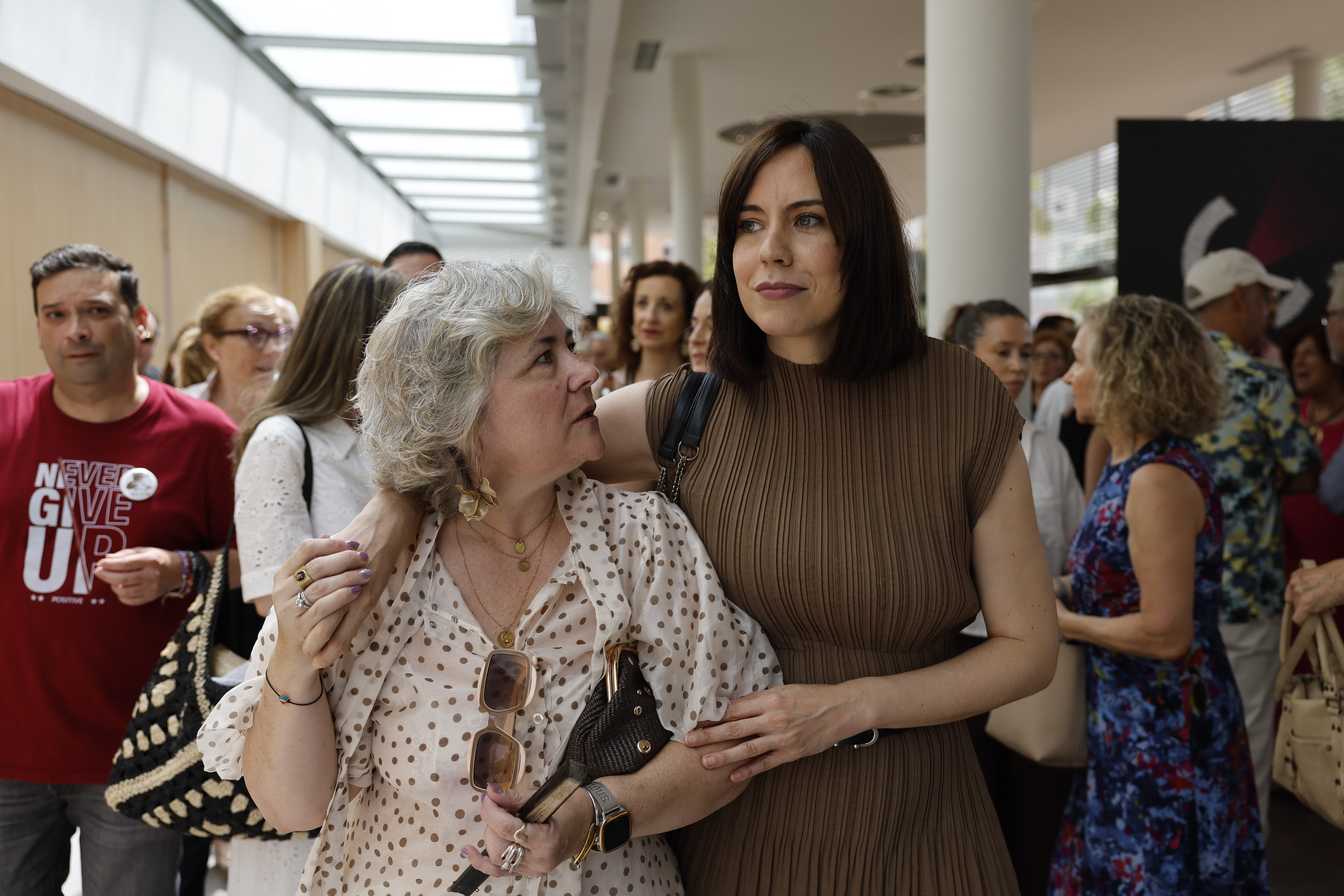 La ministra de Ciencia, Diana Morant, en un acto de la dana.