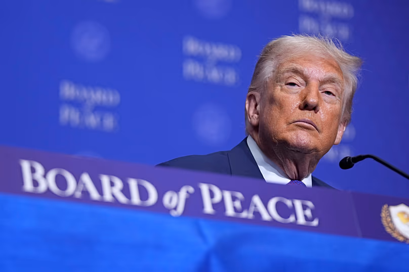 US President Donald Trump during a Board of Peace meeting in Washington, 19 February, 2026