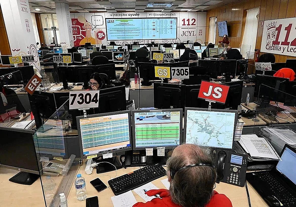 Sala de operaciones del 112.