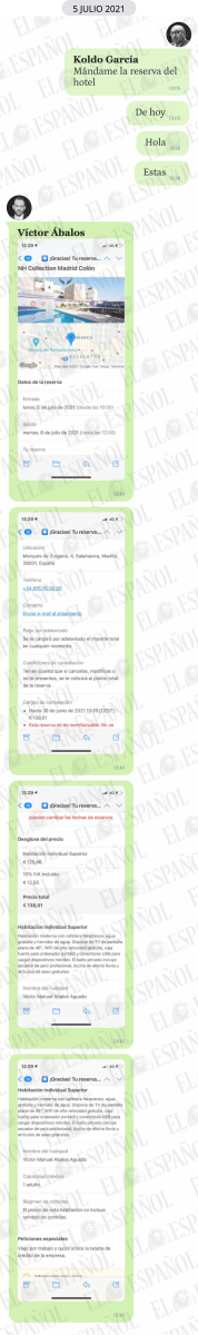 Conversación entre Víctor Ábalos y Koldo García
