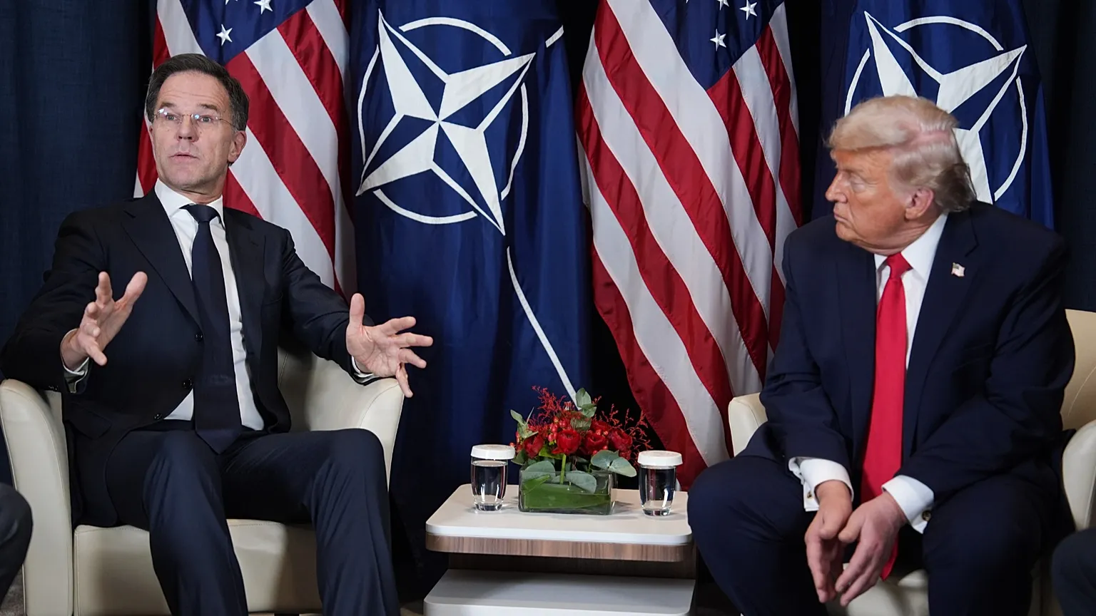 NATO Secretary General Mark Rutte and US President Donald Trump.