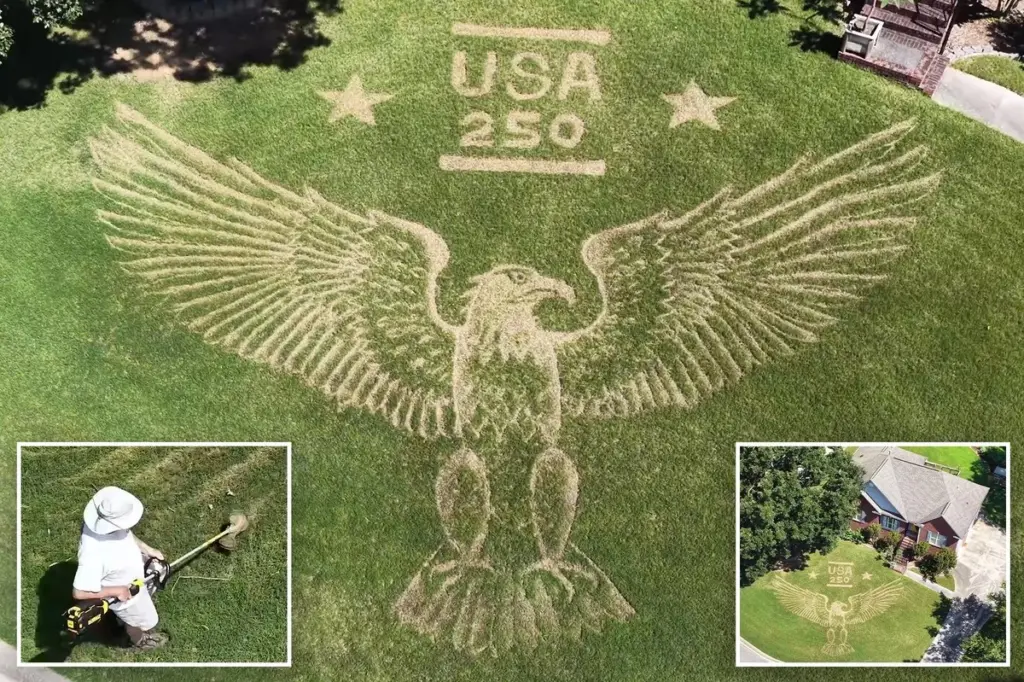 El mural de Ron Burkett para el 250.º aniversario de los Estados Unidos