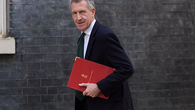 Britain's Secretary of State for Defence Dan Jarvis arrives for a cabinet meeting in London, 23 June, 2026