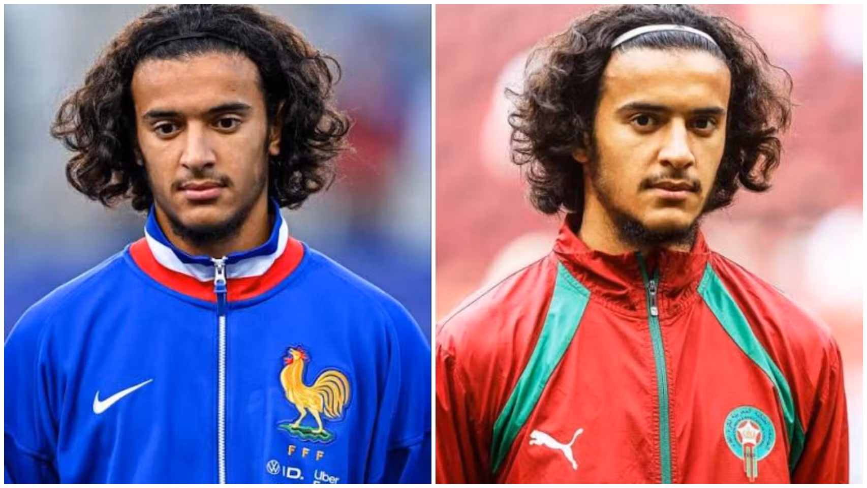 Ayyoub Bouaddi fue capitán de la sub21 de Francia y ahora juega el Mundial con Marruecos.
