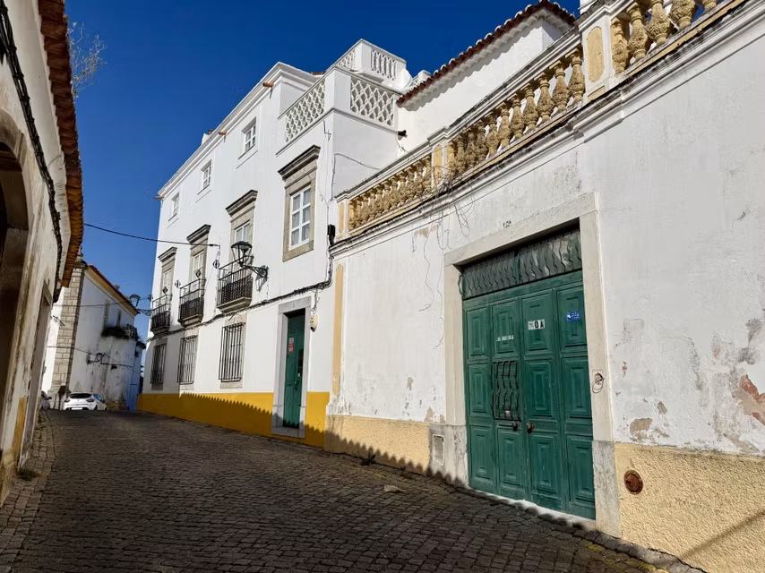 La vivienda de David Sánchez en Elvas (Portugal), este jueves.