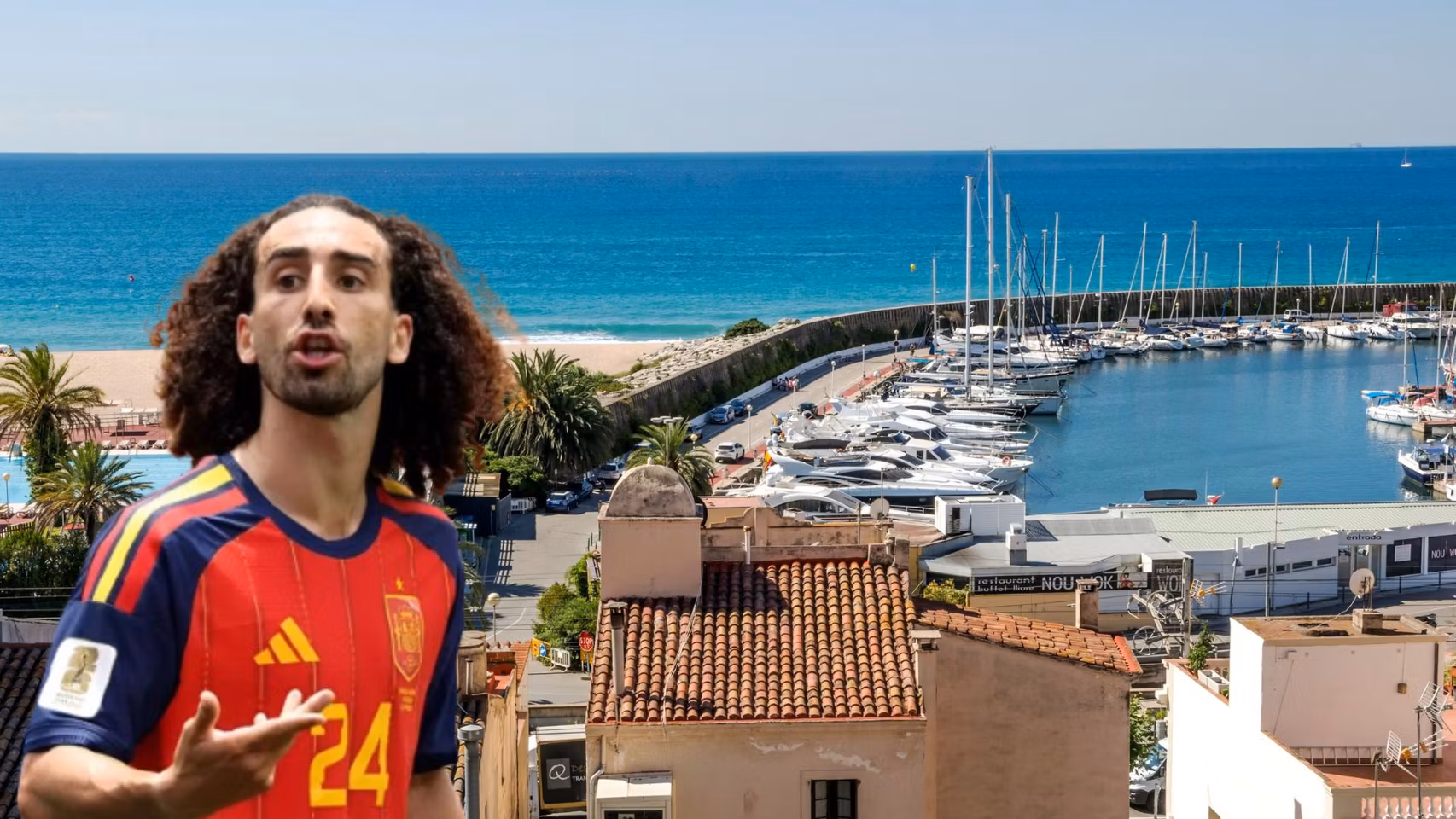 Montaje de Cucurella y su refugio.