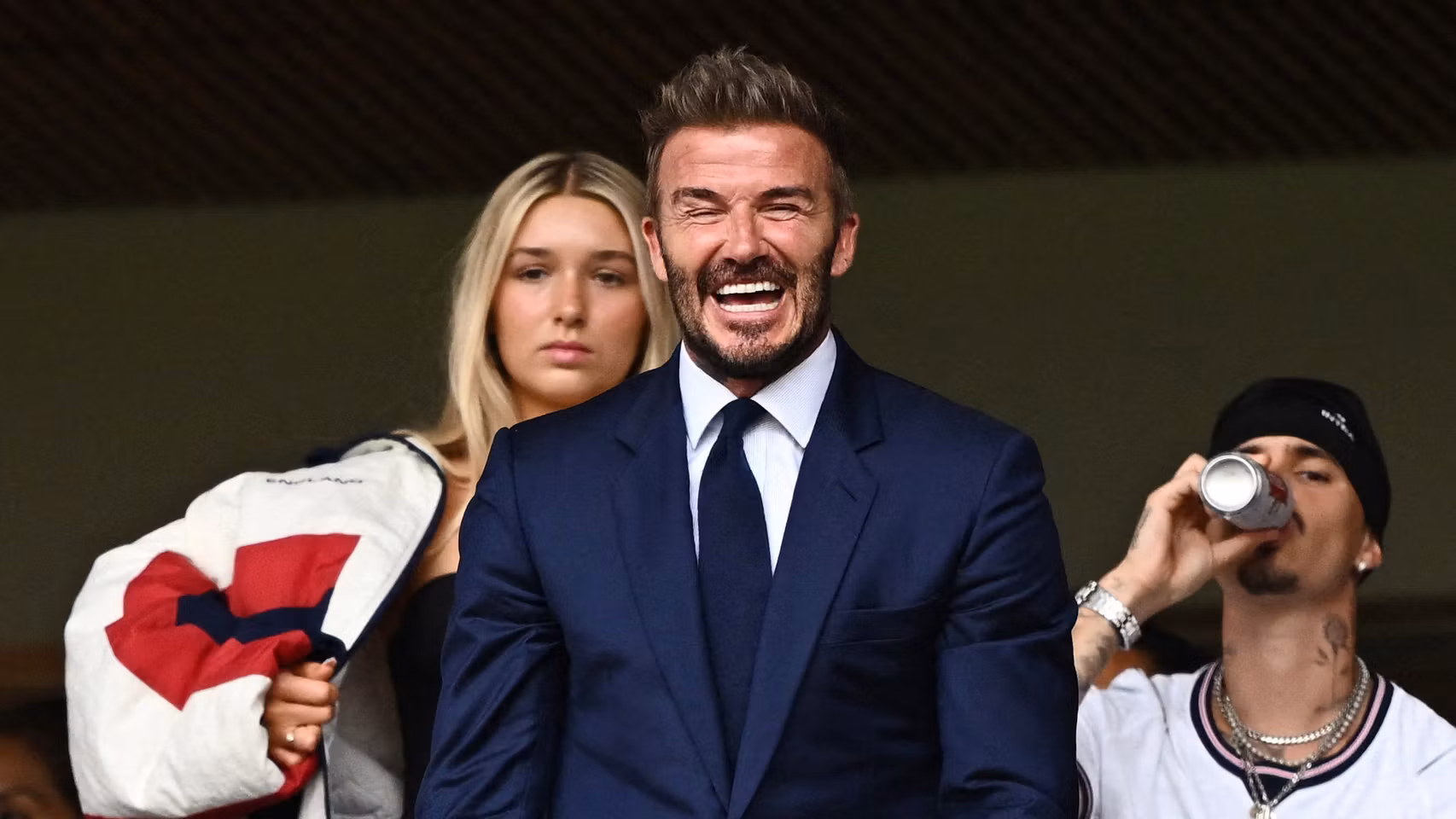 David Beckham, en el palco.