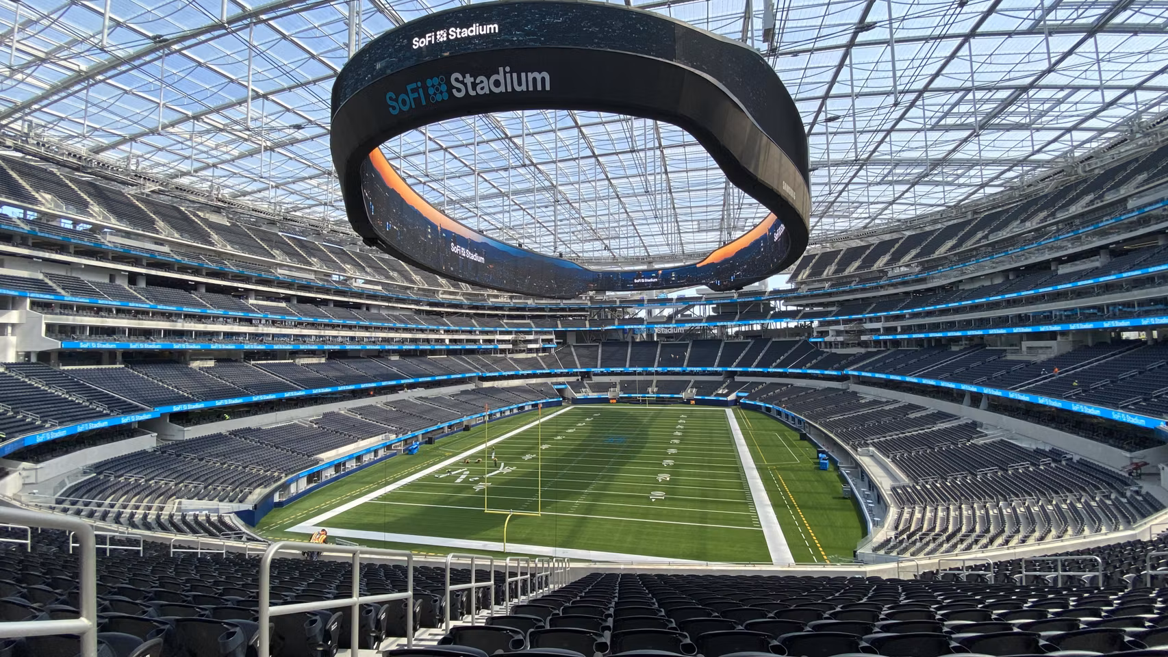 Interior del SoFi Stadium de Los Ángeles.