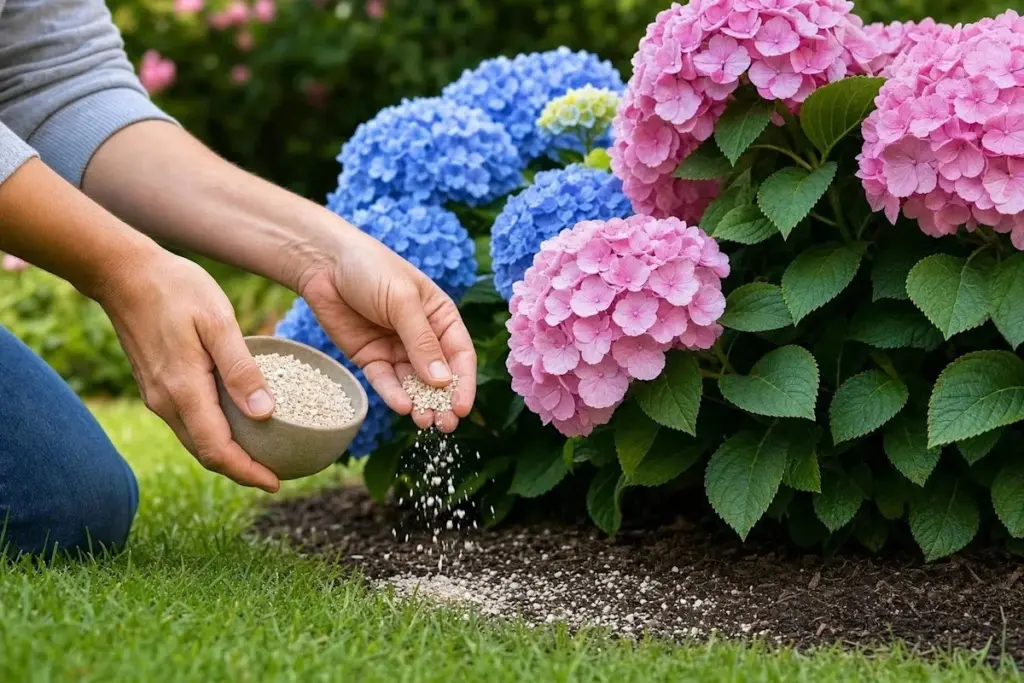 Hortensias más rosas y vibrantes: el truco de las Cáscaras de huevo