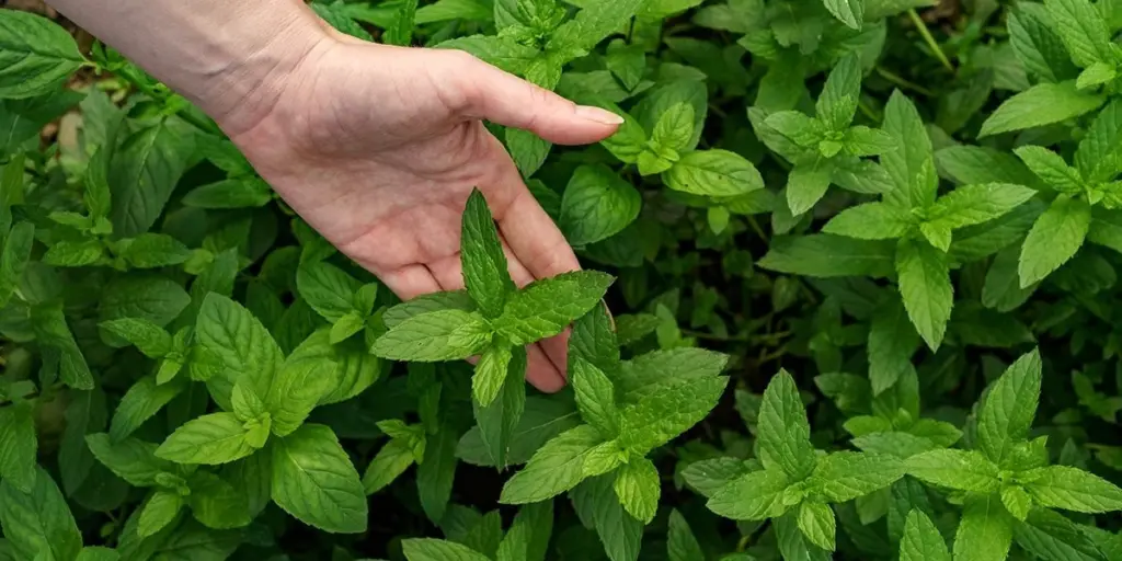 Menta marchita: el truco de madrugada para una Mentha spicata de acero