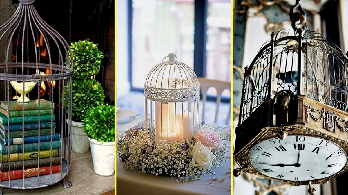 No la tires: usa una jaula de pájaros para transformar tu decoración de interiores - image 1